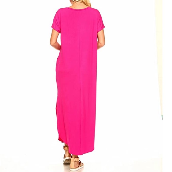 Last One! Pink Cami Maxi w Side Pockets w Defect - Picture 4 of 5